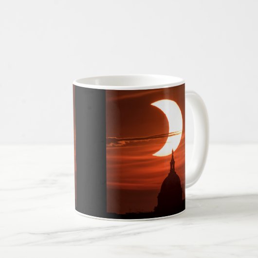Solar Eclipse 2021 Kaffeetasse (VorderseiteRechts)