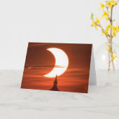 Solar Eclipse 2021 Karte (Gelbe Blume)