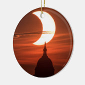 Solar Eclipse 2021 Keramik Ornament (Links)