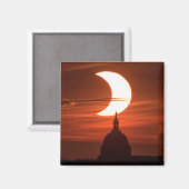 Solar Eclipse 2021 Magnet (Vorderseite/Rückseite)