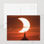 Solar-Eclipse 2021 mit der Bezeichnung Postkarte (Vorne/Hinten)