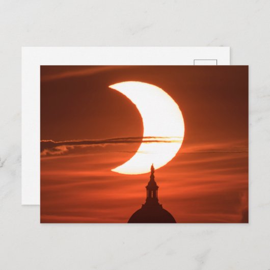 Solar Eclipse 2021 Postkarte (Vorne/Hinten)