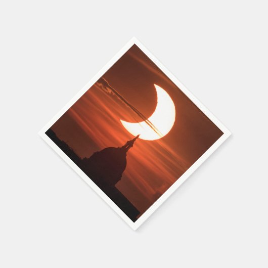 Solar Eclipse 2021 Serviette (Ecke)