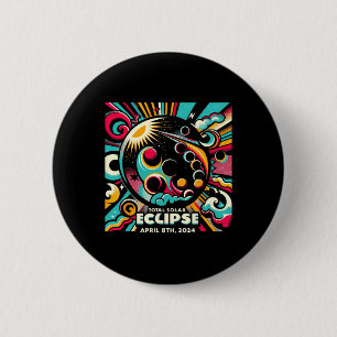 Solar Eclipse 2024 04,08,24 Eclipse Mens Womens Ki Button