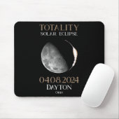 Solar Eclipse 2024 04 Dayton Ohio Mousepad (Mit Mouse)