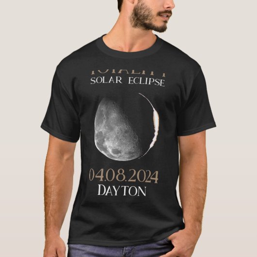 Solar Eclipse 2024 04 Dayton Ohio T-Shirt (Vorderseite)