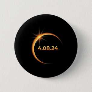 Solar Eclipse 2024 America Totality 04 08 24 Sprin Button