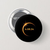 Solar Eclipse 2024 America Totality 04 08 24 Sprin Button (Vorne & Hinten)