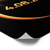 Solar Eclipse 2024 America Totality 04 08 24 Sprin Poster (Ecke)