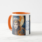 Solar Eclipse 2024 Anpassen mit Namen oder Standor Tasse (Vorderseite Links)