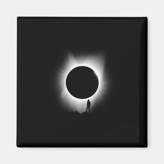 Solar Eclipse 2024 Art Solar Eclipse Art Magnet (Vorne)