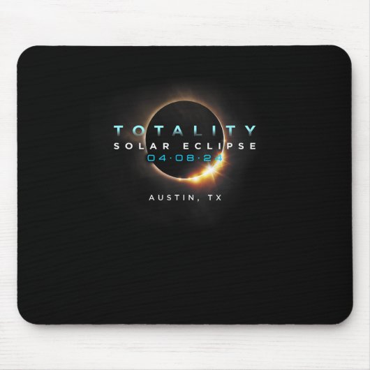 Solar Eclipse 2024 Austin Mousepad (Vorne)