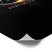 Solar Eclipse 2024 Austin Poster (Ecke)