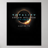 Solar Eclipse 2024 Austin Poster (Vorne)