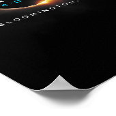 Solar Eclipse 2024 Bloomington in Totality 04-08-2 Poster (Ecke)