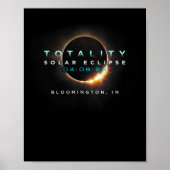 Solar Eclipse 2024 Bloomington in Totality 04-08-2 Poster (Vorne)