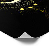 Solar Eclipse 2024 Boho Sun Moon Path Gesamter Lun Poster (Ecke)