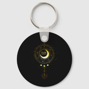 Solar Eclipse 2024 Boho Sun Moon Path Gesamter Lun Schlüsselanhänger