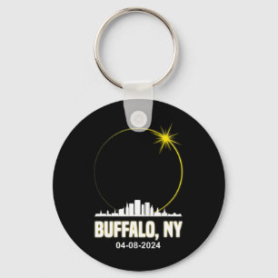 Solar Eclipse 2024 Buffalo Skyline Total Solar Ecl Schlüsselanhänger