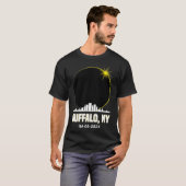 Solar Eclipse 2024 Buffalo Skyline Total Solar Ecl T-Shirt (Vorne ganz)