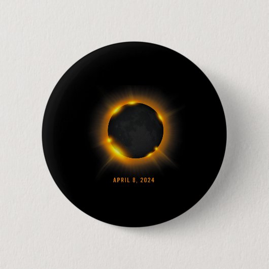 Solar Eclipse 2024 Button (Vorderseite)