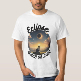 Solar-Eclipse,2024 Cat Wearing Solar Eclips Glasse T-Shirt