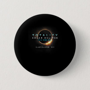 Solar Eclipse 2024 Cleveland Button