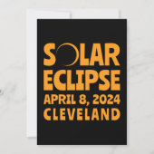 Solar Eclipse 2024 Cleveland Ohio Einladung (Vorderseite)