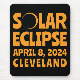 Solar Eclipse 2024 Cleveland Ohio Mousepad