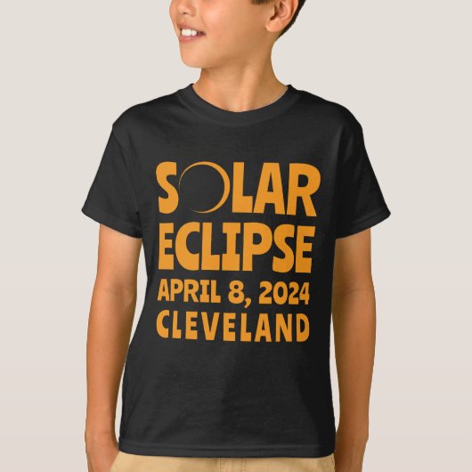 Solar Eclipse 2024 Cleveland Ohio T-Shirt (Vorderseite)