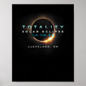 Solar Eclipse 2024 Cleveland Poster (Vorne)