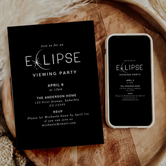 Solar Eclipse 2024 Eclipse Viewing Party Einladung