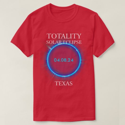 Solar Eclipse 2024 exas 04 T-Shirt (Design vorne)