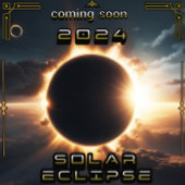 Solar Eclipse 2024 Filmstil Poster