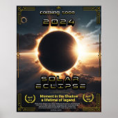 Solar Eclipse 2024 Filmstil Poster (Vorne)