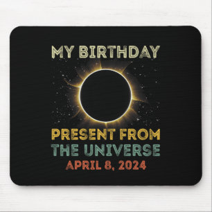 Solar-Eclipse 2024 Geburtstag Vorläufig 4,8,24 Ins Mousepad