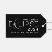 Solar Eclipse 2024 - Gedenken an den Standort Geschenkanhänger (Vorderseite (Horizontal))