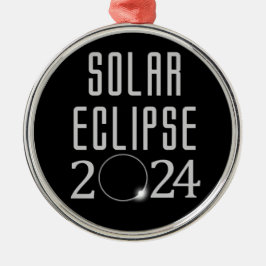 Solar Eclipse 2024 Gedenkveranstaltung Ornament Aus Metall