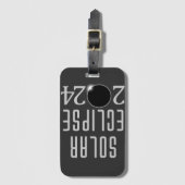 Solar Eclipse 2024 Gepäckanhänger (Vorderseite Vertikal)