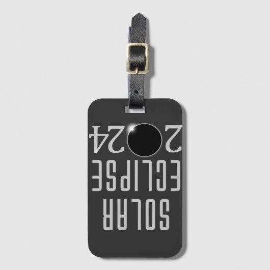 Solar Eclipse 2024 Gepäckanhänger (Vorderseite Vertikal)