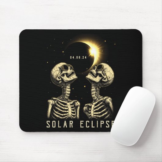 Solar Eclipse 2024 Gesamt Eclipse 8. April 2024 Sk Mousepad (Mit Mouse)