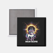 Solar Eclipse 2024 Gesamt Eclipse 8. April 24 Unic Magnet (Vorderseite/Rückseite)