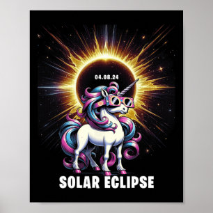 Solar Eclipse 2024 Gesamt Eclipse 8. April 24 Unic Poster