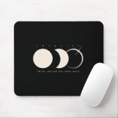 Solar Eclipse 2024 Gesamt Eclipse Astronomie Grafi Mousepad (Mit Mouse)