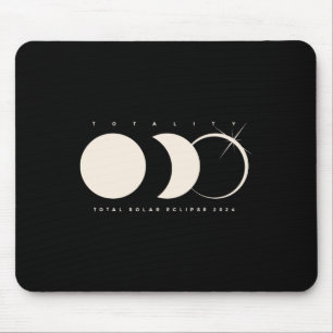 Solar Eclipse 2024 Gesamt Eclipse Astronomie Grafi Mousepad