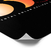 Solar Eclipse 2024 Gesamt Eclipse Astronomie Sun G Poster (Ecke)