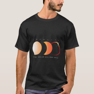 Solar Eclipse 2024 Gesamt Eclipse Astronomie Sun G T-Shirt