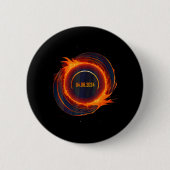 Solar-Eclipse 2024 Gesamt-Sun-Eclipse Button (Vorderseite)