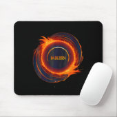 Solar-Eclipse 2024 Gesamt-Sun-Eclipse Mousepad (Mit Mouse)