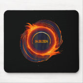 Solar-Eclipse 2024 Gesamt-Sun-Eclipse Mousepad (Vorne)